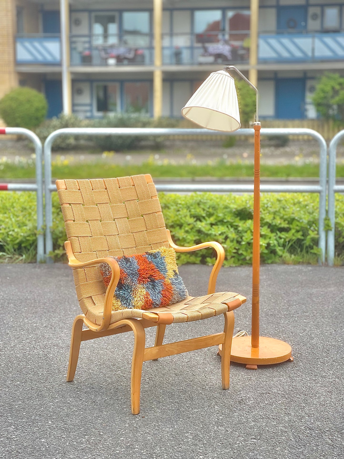 Fåtölj ”Eva” Bruno Mathsson, Bruno Mathsson Design, Firma Karl Mathsson, år 1972