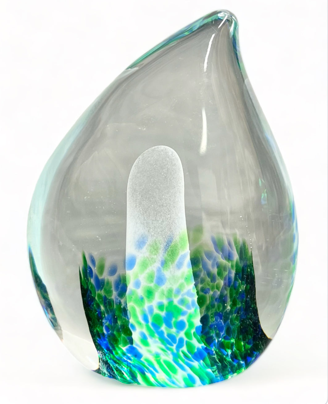 BREVPRESS Glas Micael Segerberg Swedish Glass Signerad
