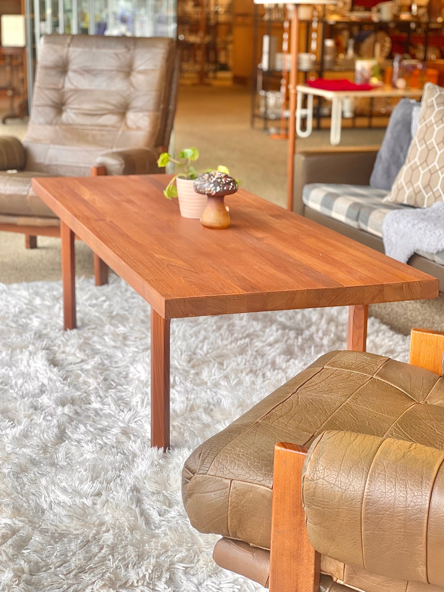Soffbord Massiv Teak Illum Wikkelsø Vintage Danmark Retro Mikael Laursen Midcentury