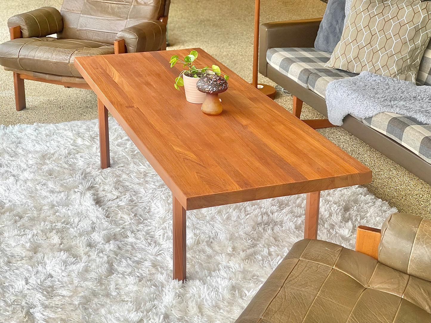 Soffbord Massiv Teak Illum Wikkelsø Vintage Danmark Retro Mikael Laursen Midcentury