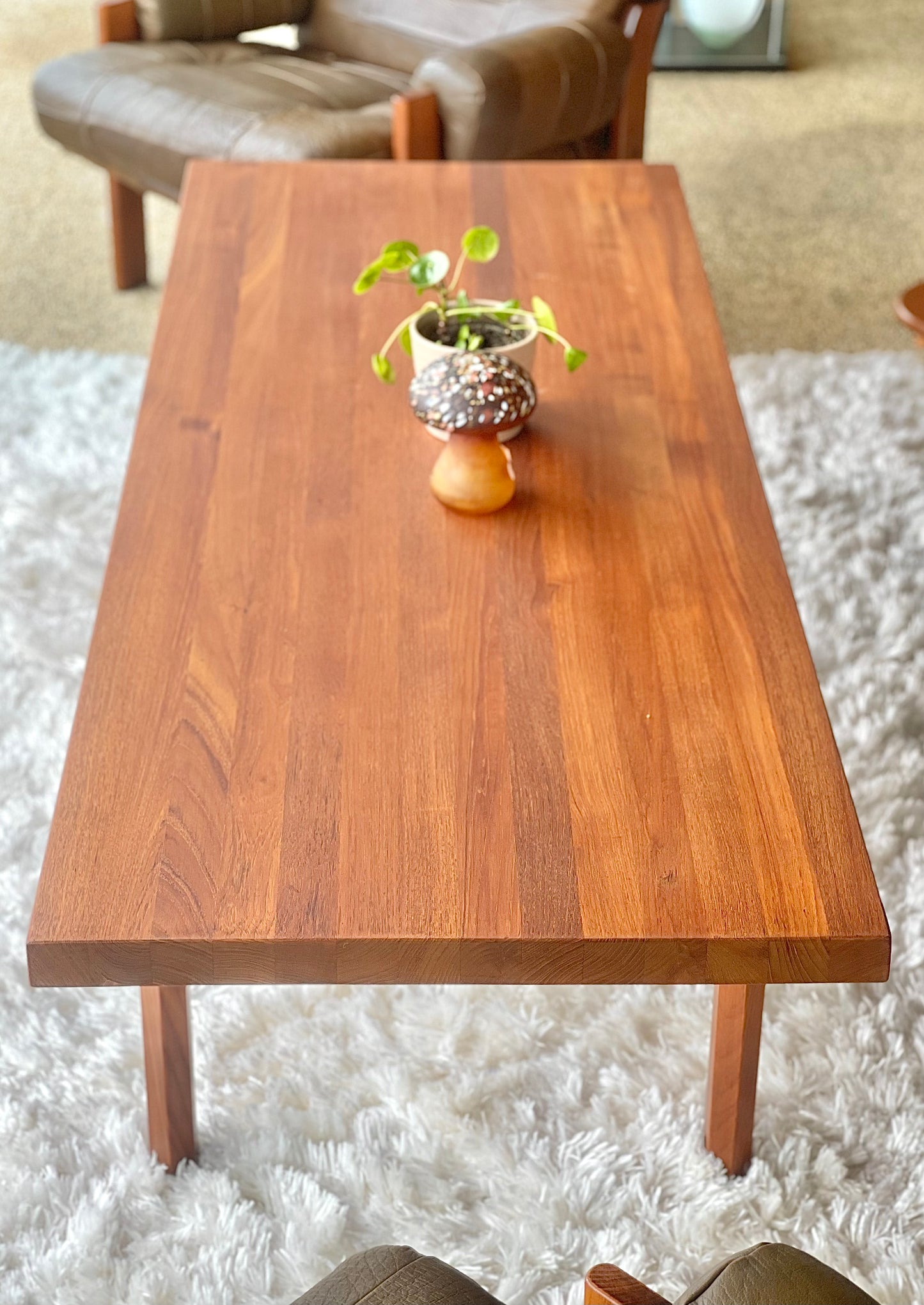 Midcentury soffbord dansk design avlångt