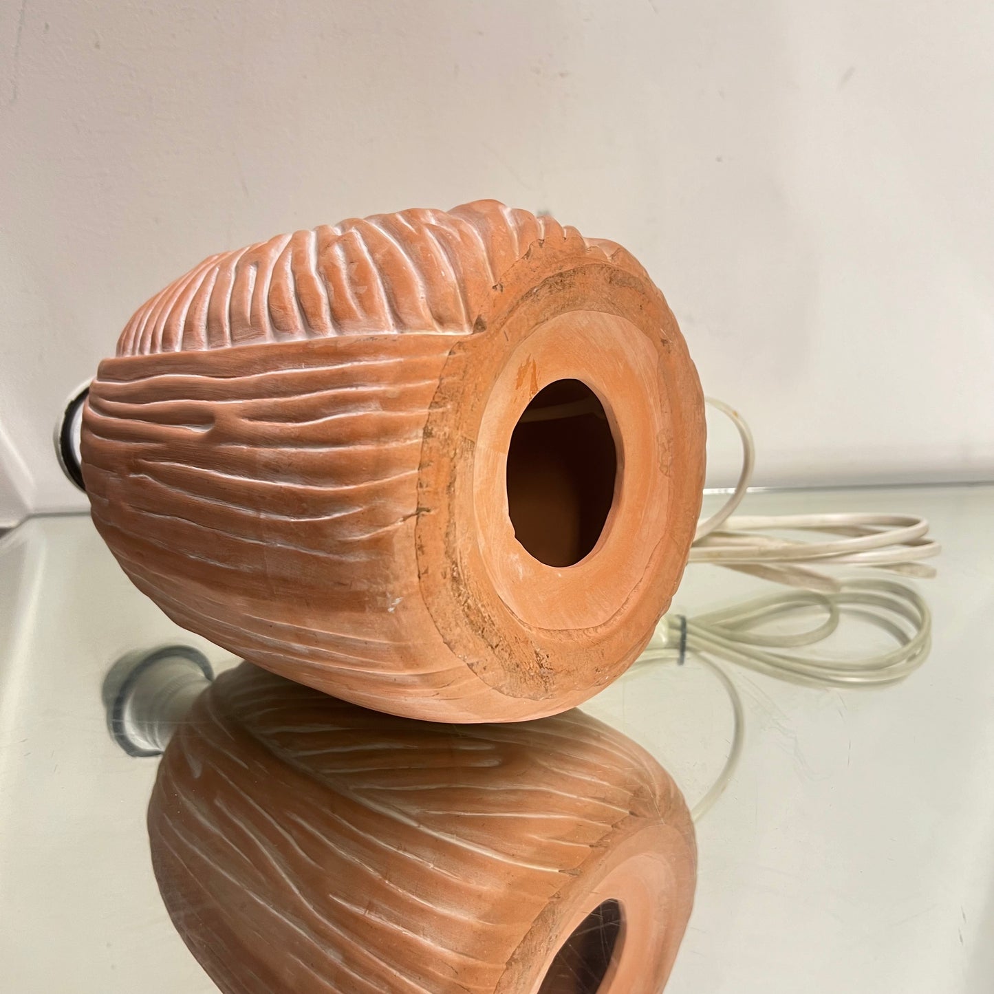 BORDSLAMPA Ikea 1980-tal Terrakotta Vintage