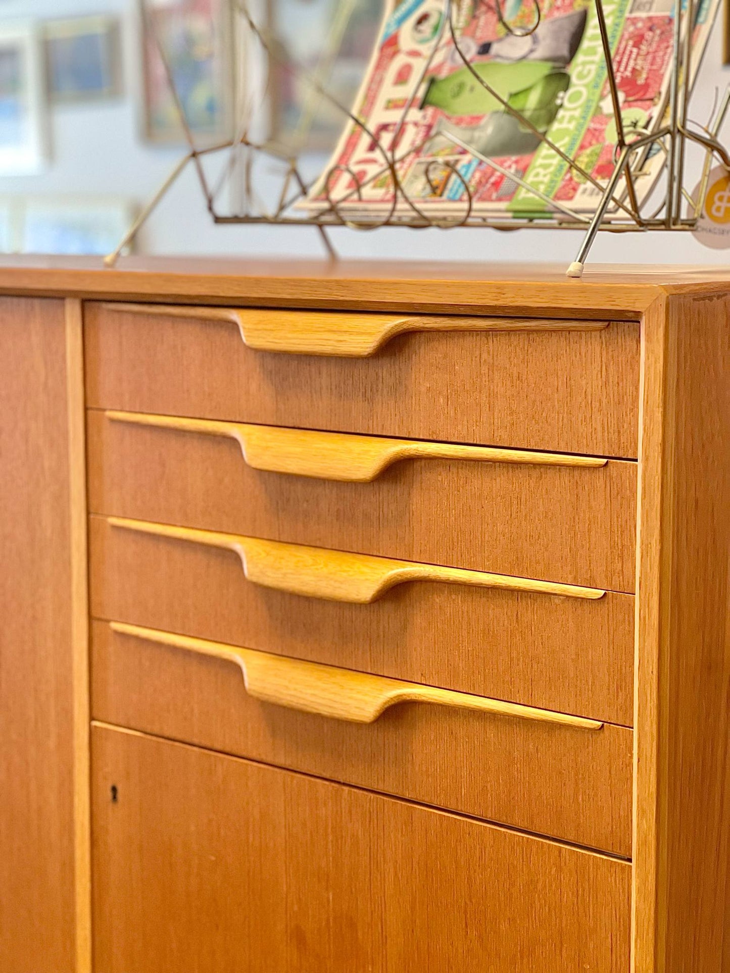Bertil Fridhagen "Facett" Skåp Bodafors Skänk Midcentury