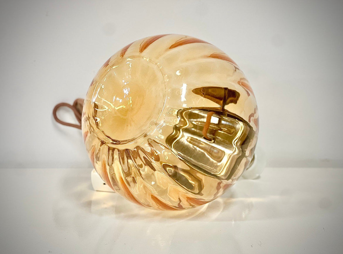 undersida lampa glas art deco