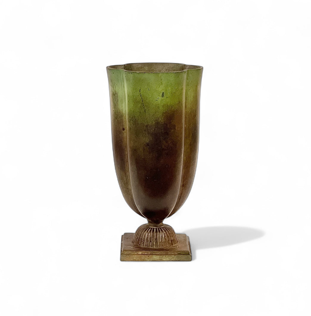 Vas Art Deco Just Andersen GAB Brons Skulptur Fri Frakt