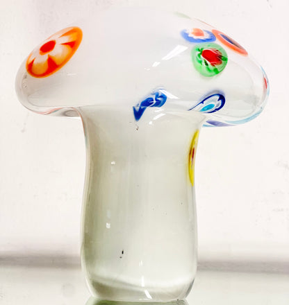 GLASSVAMP Vintage Skulptur Svamp Glas
