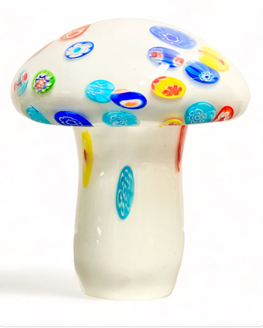 GLASSVAMP Vintage Skulptur Svamp Glas