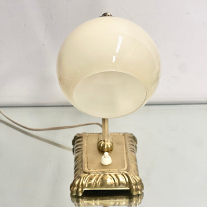ART DECO Bordslampa/Vägglampa Mässing