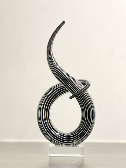 Vintage Skulptur Glaskonst Retro