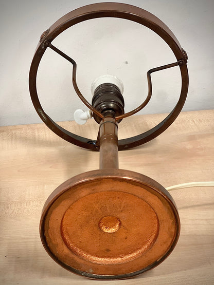 Strindbergslampa Jugend Antik Koppar Bordslampa